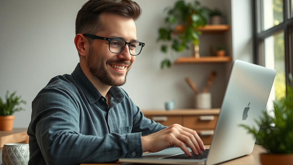 restaurant owner reviewing personalized email templates with AI features